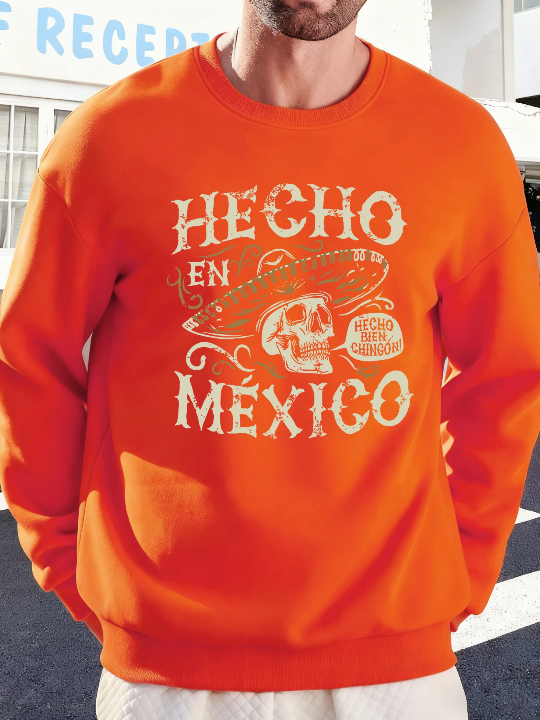 المكسيك الغربية قبعة الجمجمة المطبوعة رجل البلوز ملابس رياضية مريحة لينة موضة الشارع الشهير عادية الخريف رجل هوديس