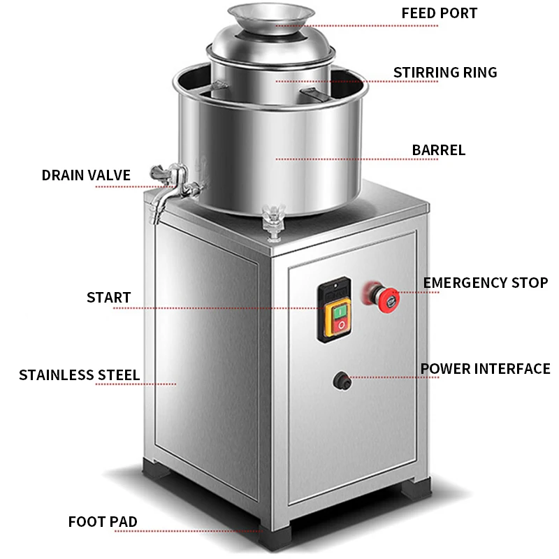 Batedor de almôndegas comercial de aço inoxidável elétrico batedor de carne máquina de almôndegas 1500w-4000w 220v batedor de almôndegas