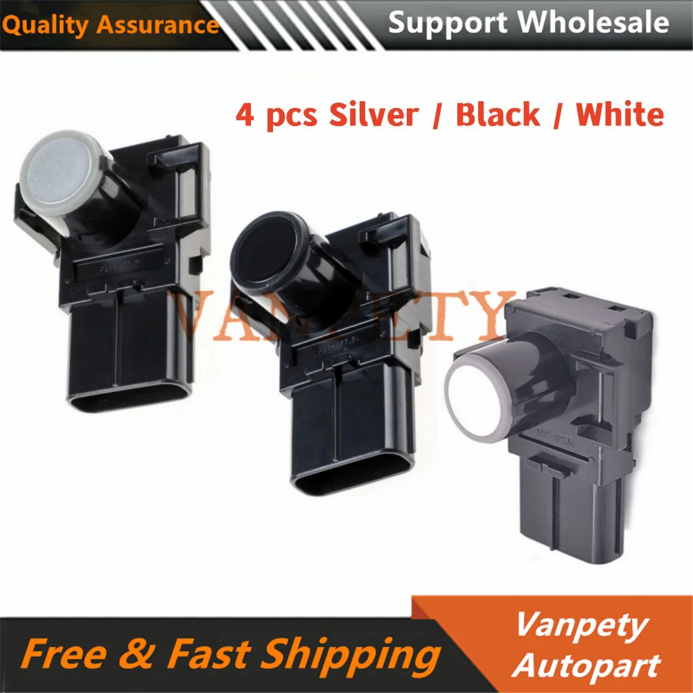 NEW 4pcs Black / White / Silver 89341-33210 PDC Parking Sensor Reverse Assist for RX350 RX450H 3.5L V 6 188400-2120 89341 33210