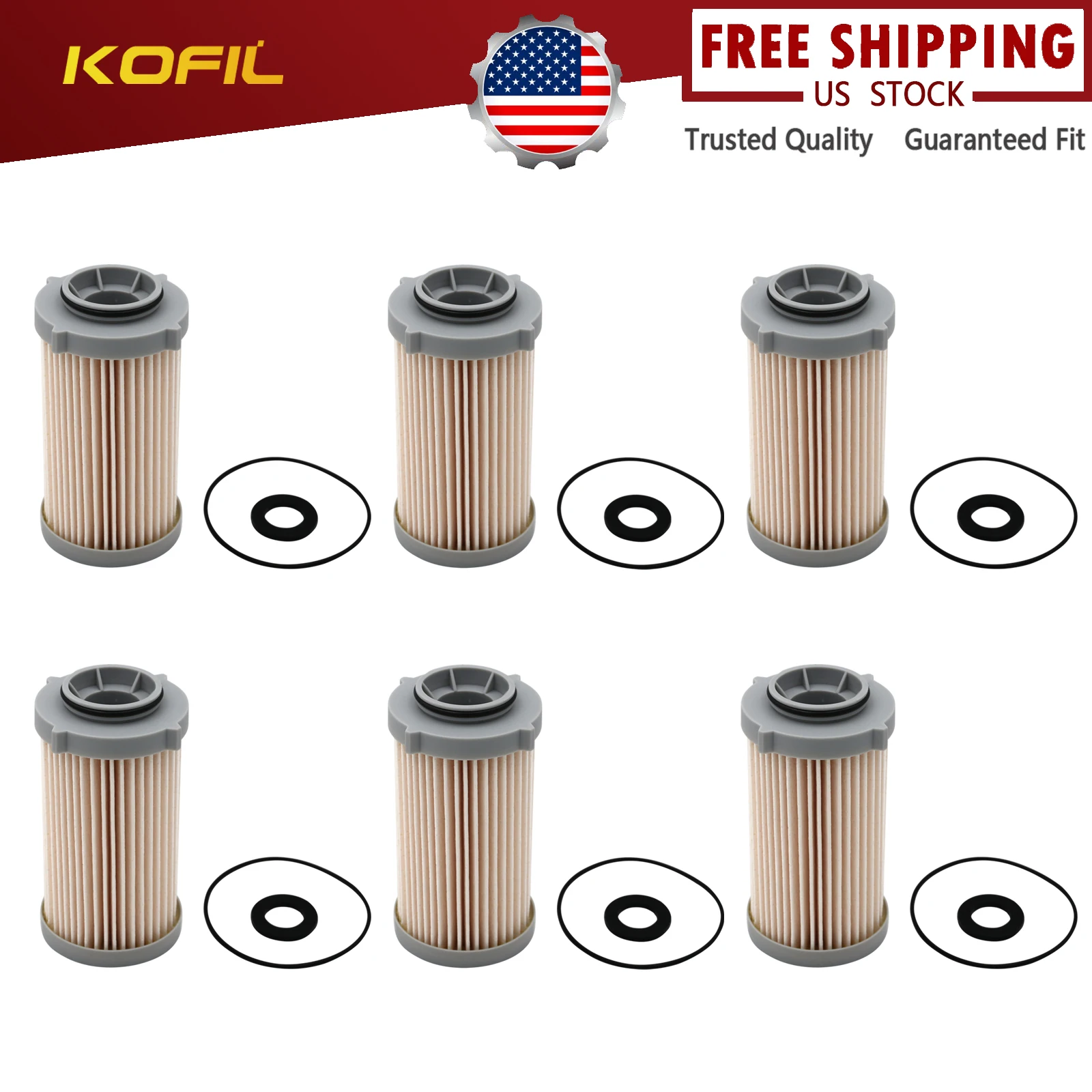 

(6pcs) Fuel Water Separator Element 363-5819 for Caterpillar Cat Skid Steer Loader 236D 242D 246D 257D 259D 272D 279D 299D