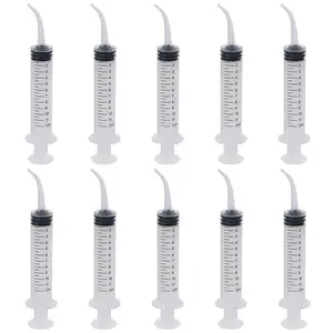 12 ml Syringes for Liquid – Individually Packed Sterile Plastic Syringes Without Needle for Teeth Washing, Dispensing Lip-gloss