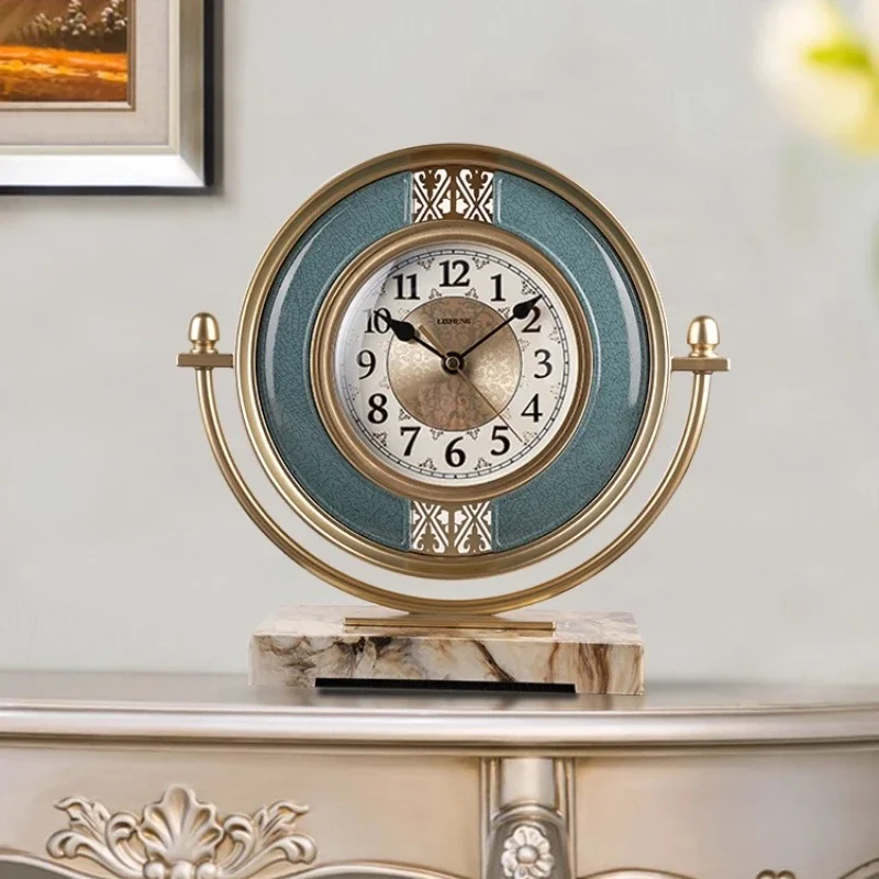 Nordic Living Room Desk Clock Retro Mute Watch Nightstand Alarm Clock Desktop Gadgets Restaurant Digital Clock Home Decor Items