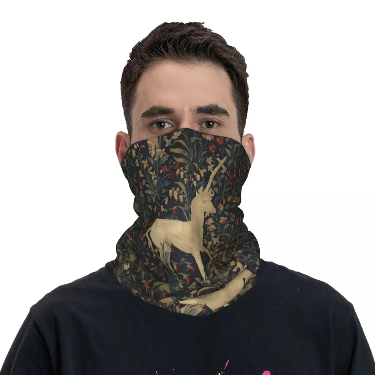 Retro Rtyle Scarf Neckerchief Neck Face Mask Polyester