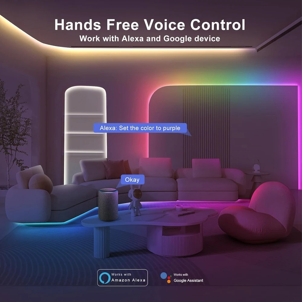 10 متر 20 متر تويا زيجبي COB RGBIC LED قطاع 24 فولت عنونة IC لعبة حفلة غرفة ضوء ديكور 2.4 جرام اللمس عن بعد ل أليكسا جوجل المنزل