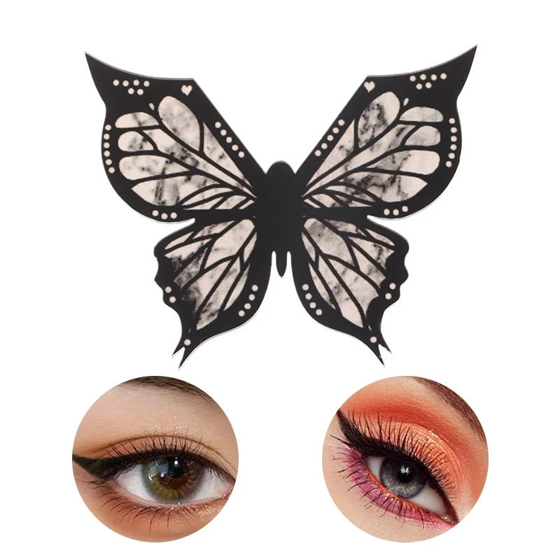 Schmetterling Eyeliner Schablonen multifunktion aler Eyeliner helfen schnelle Augen Make-up-Tool für Augenbrauen Wimpern Kontur Lippen linie