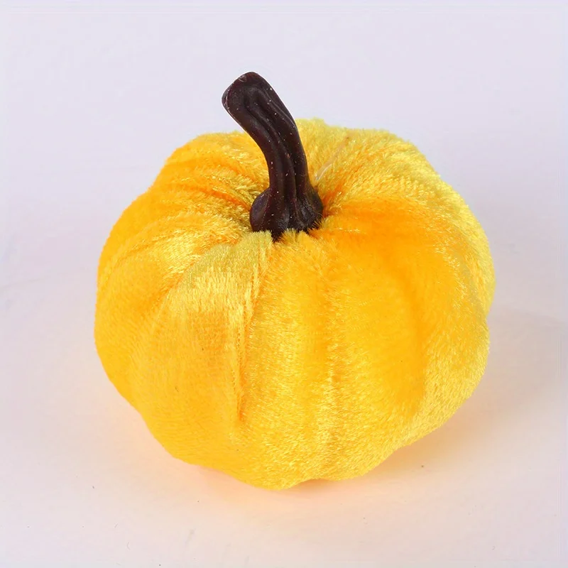 Thanksgiving tabletop decoration, velvet pumpkin decoration, photography props, simulation pumpkin models, holiday decorations