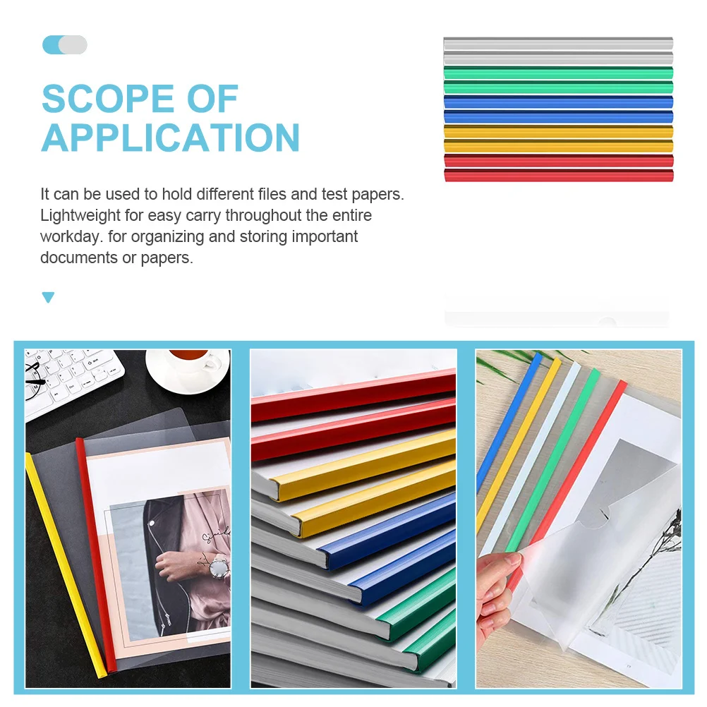 

10 Pcs File Folder for School Folders Document Protectors Storage Clear Important Documents
