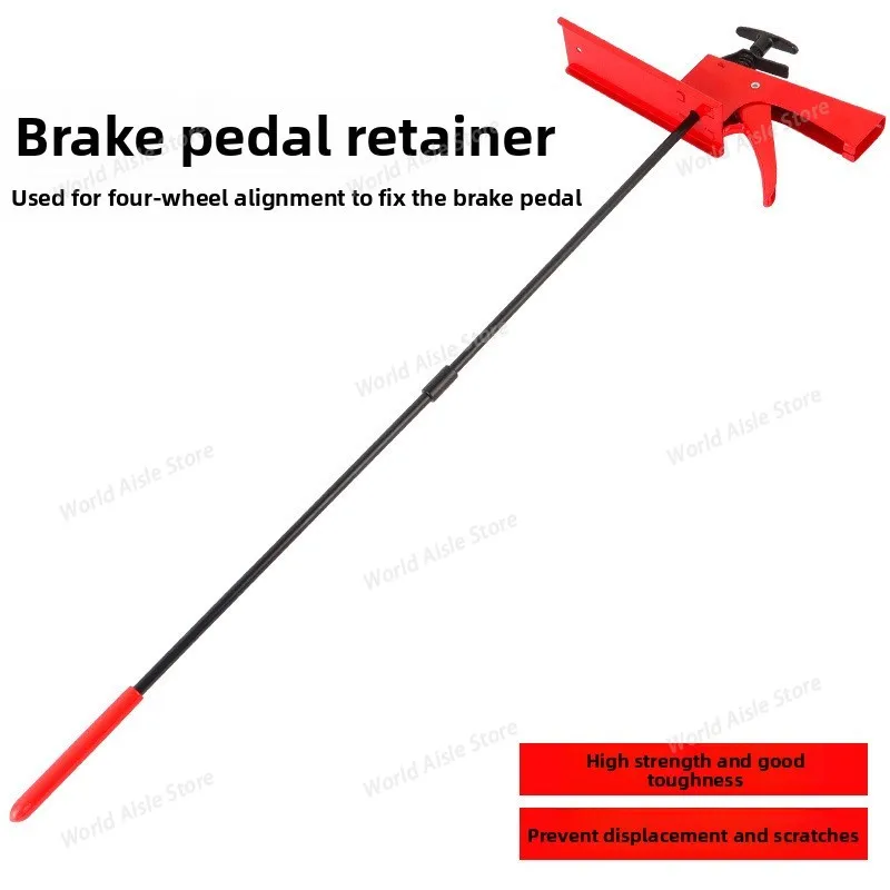 For Car Brake Top Rod, Brake Pedal Holder, Locking Device, Four-Wheel Positioning Brake Lock Foot Support, Auto Repair Tool