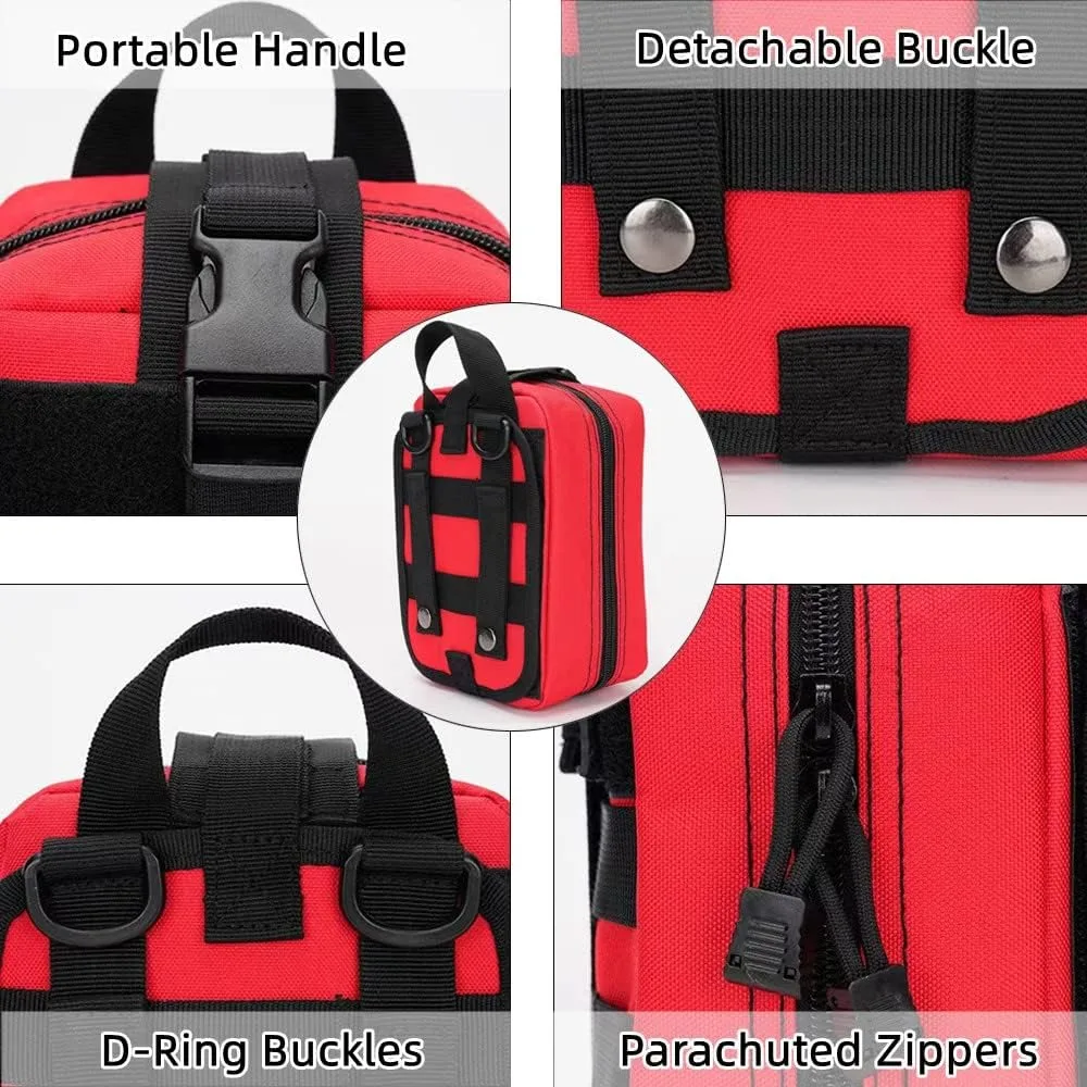 Outdoor emergency first aid kit Medical emergency kit, suitable for outdoor hiking camping home office first aid kit travel