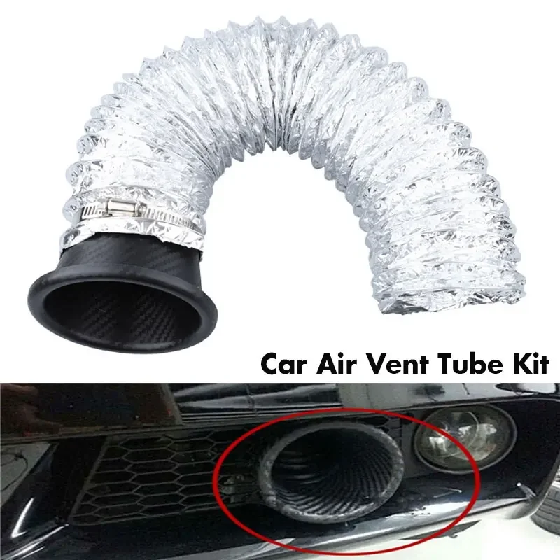 

Универсальный автомобильный передний бампер, комплект впускных трубок воздушного турбонаддува, комплект впускного отверстия турбины из АБС-пластика, воздушная воронка, вид из углеродного волокна