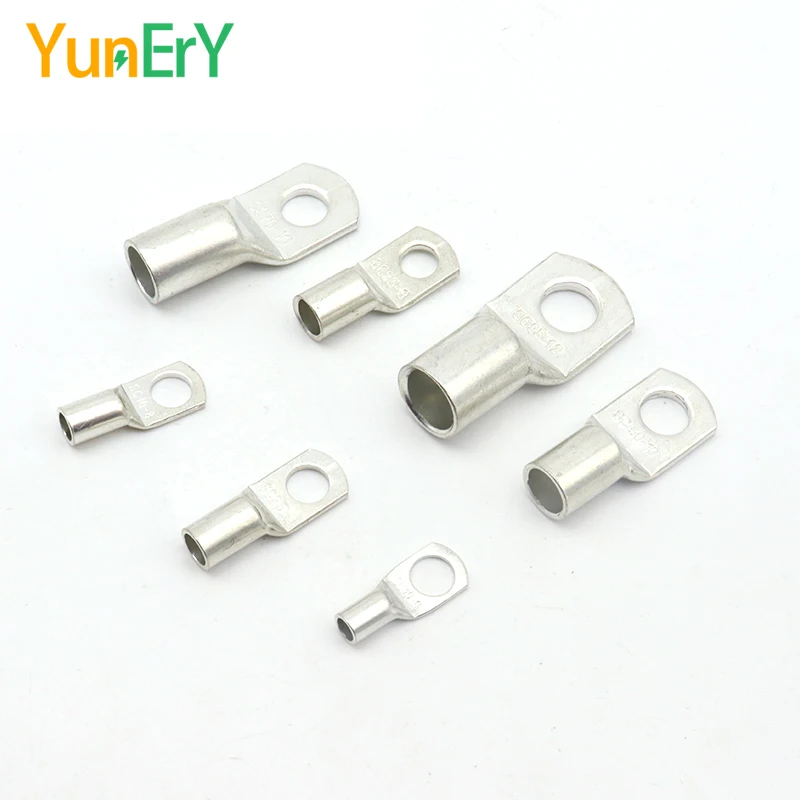 10/25/50PCS SC Type Wire Nose Terminal SC1.5 SC2.5 SC4 SC6 SC8 SC10 SC16 SC25 SC35 1.5-35 m㎡ Crimp Terminal Cable Connector