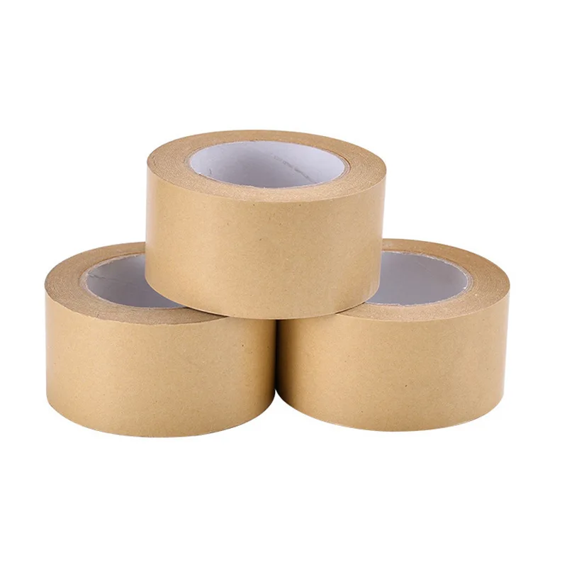 10 stuks. Custom. Prime Standaard Lage Prijs Kwaliteit Gouden Leverancier Aangepaste Bruine Verpakking Gegomde Tape Activeer Kraftpapier Ta