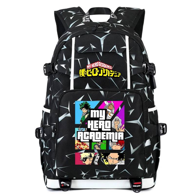 My Hero Academia anime print student school bag casual large capacity backpack youth travel bag back to school gift