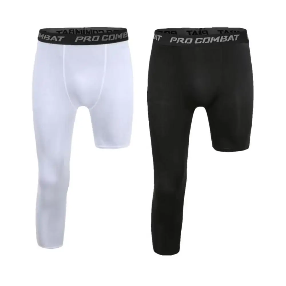 

One Leg Basketball Tights Sports Tights Quick Drying Single Leg Basketball Leggings Polyester Breathable