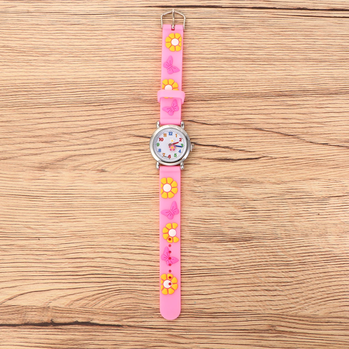 Creative Design Kids Cartoon Adjustable Silicone Band Cute Children Wristwatch For Boys Girls Colorful Durable Pattern Wrist