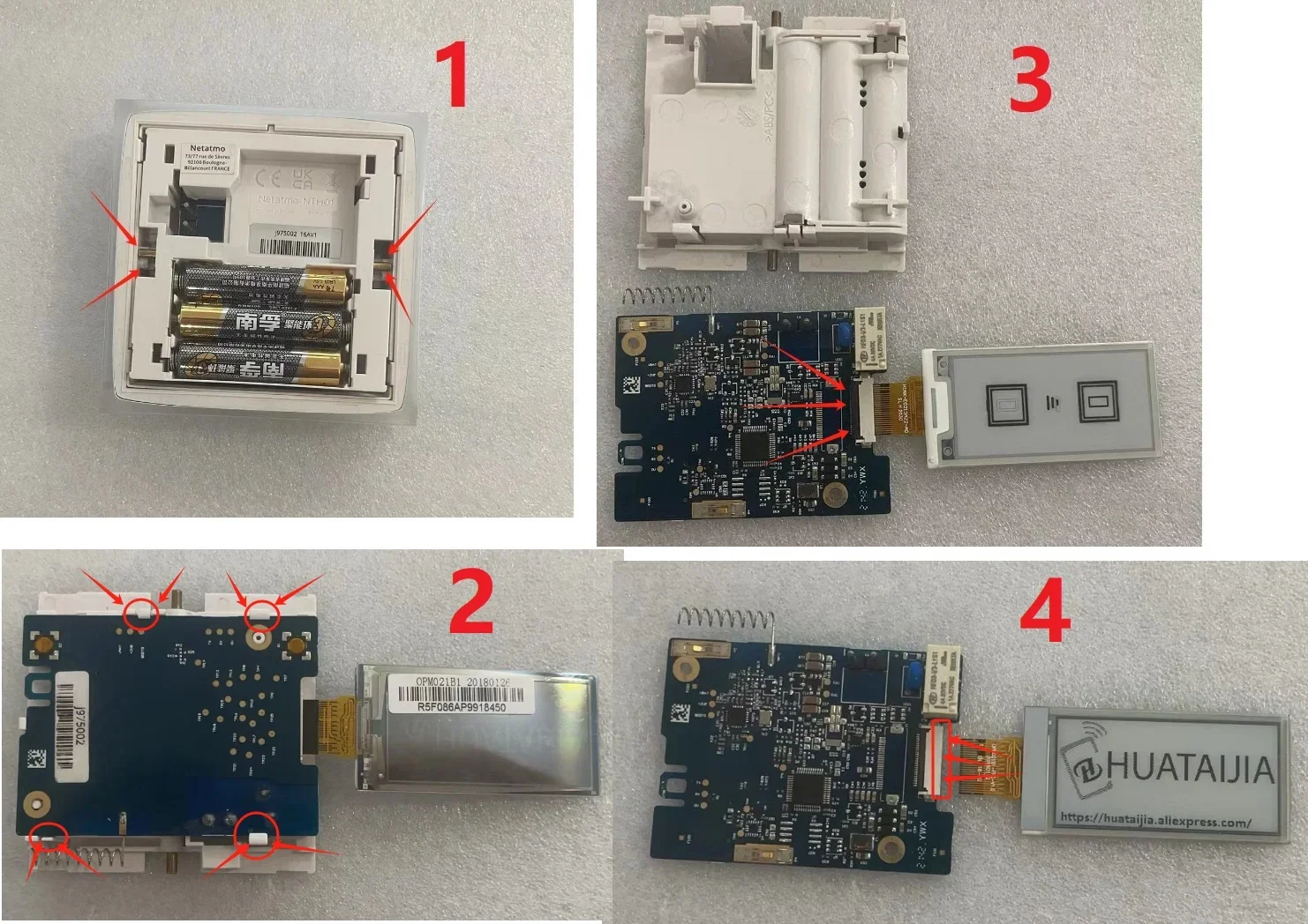 LCD Display For Netatmo Smart Thermostat V2 NTH01 For Netatmo N3A-THM02 screen Repair