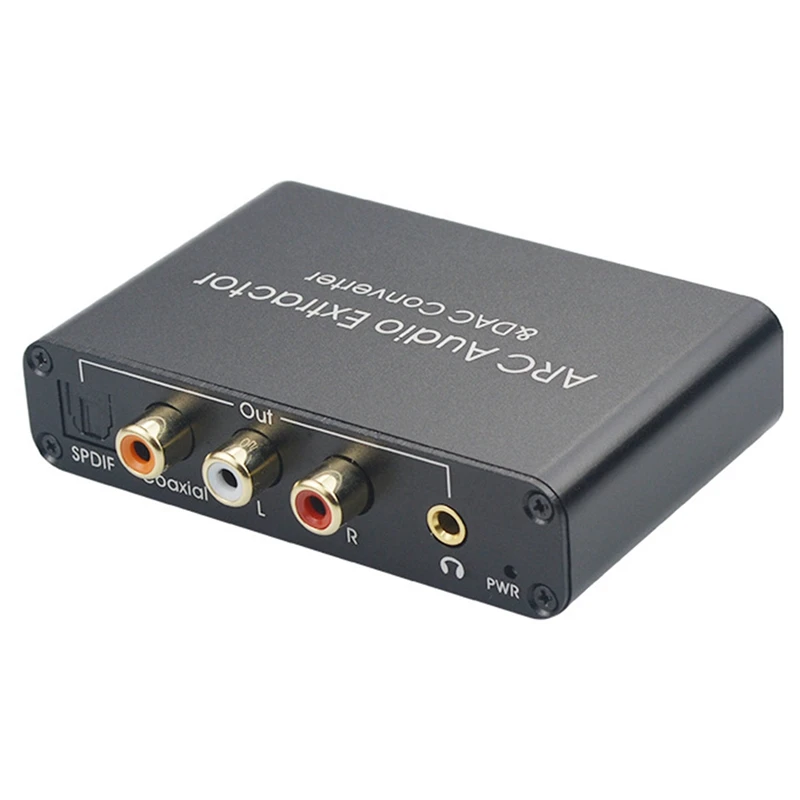 

192Khz 24Bit Digital Optical Coaxial Toslink To Analog RCA L/R 3.5Mm ARC Audio Converter & DAC Converter