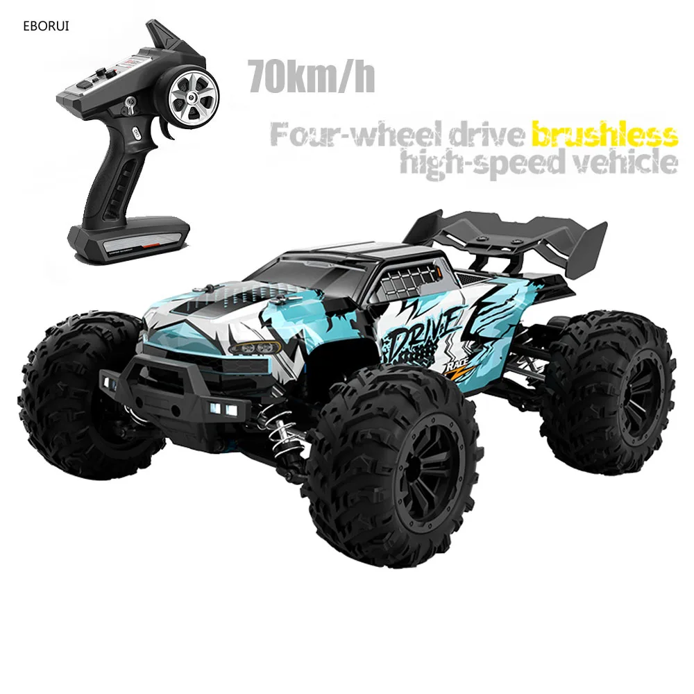 

JJRC Q117-AB High Speed RC Car 2.4G 4WD 1:16 Brushless Motor RC Racing Car Climbing Car Drift Off Road Vehicle Gift Toy- 70 KM/h