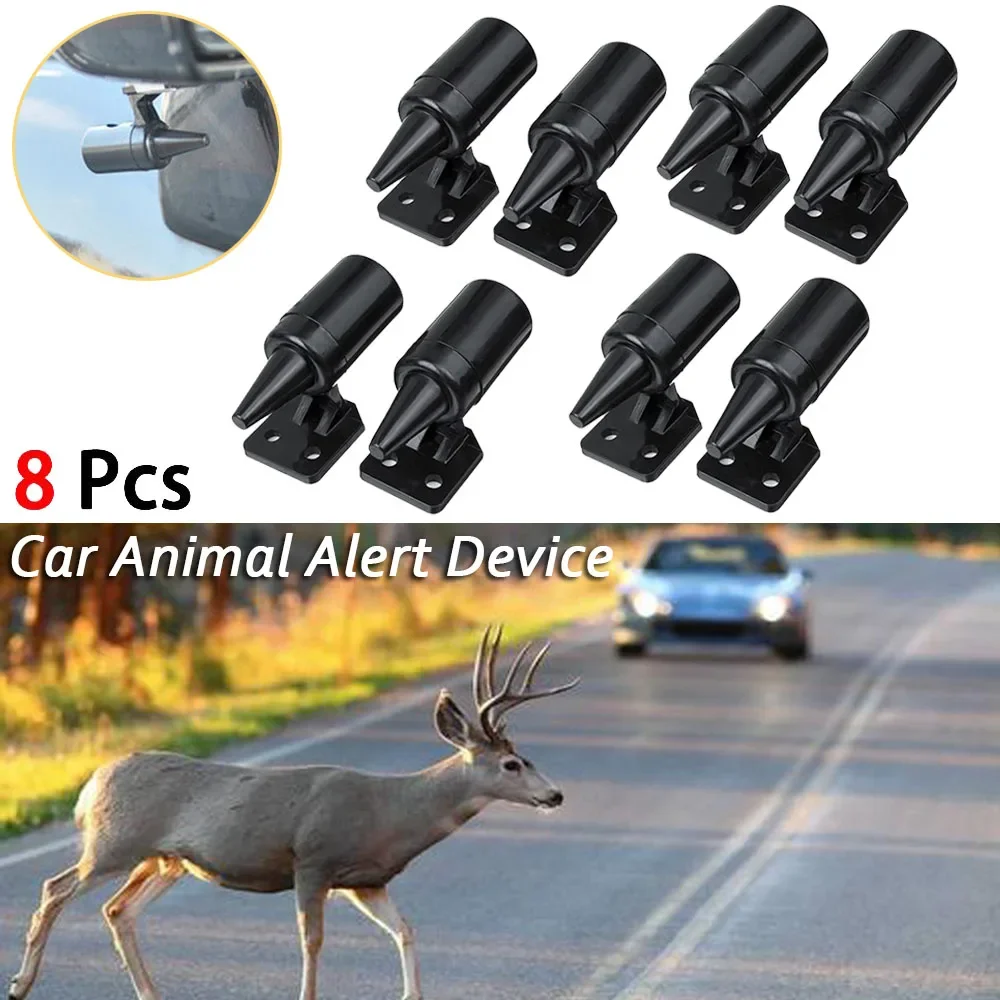 8Pcs Car Deer Whistle Device Universal Ultrasonic Whistles Safety Sound Alarm Car Deer Animal Alert Warning Whistles for cars