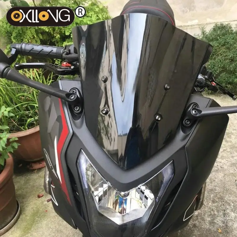 

Motorcycle Double Bubble Windshield Windscreen Deflector Fairing Protector For Honda CBR650F CBR 650F 650 F 2014 2015 2016 2017