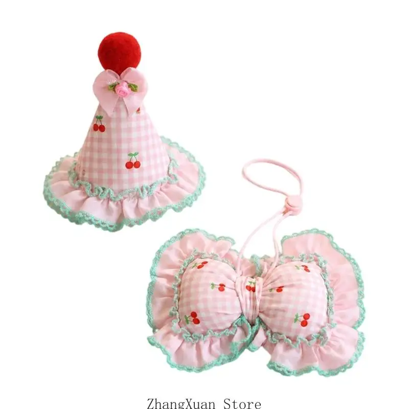 Atmungsaktive, schöne Hundelätzchen mit Schleife für kleine Hunde und Katzen, 3 x – Detail 5