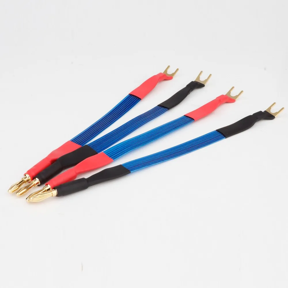 

Jumper wire OFC silver plated speaker jumper, fever level audio speaker cable,Banana To Banana Audio Speaker Bridge Cord Hifi