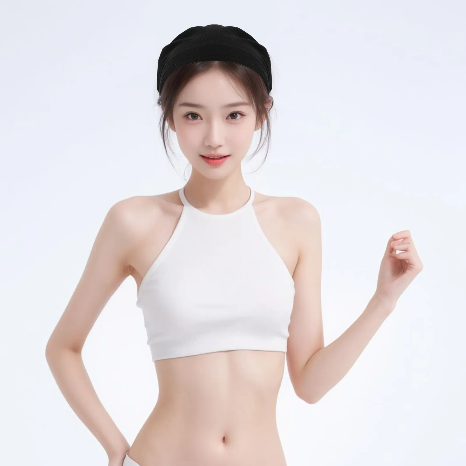 

Women Headscarf Solid Elastic Non-Slip Comfortable Head Covering Versatile Hair Accessory for Work Events