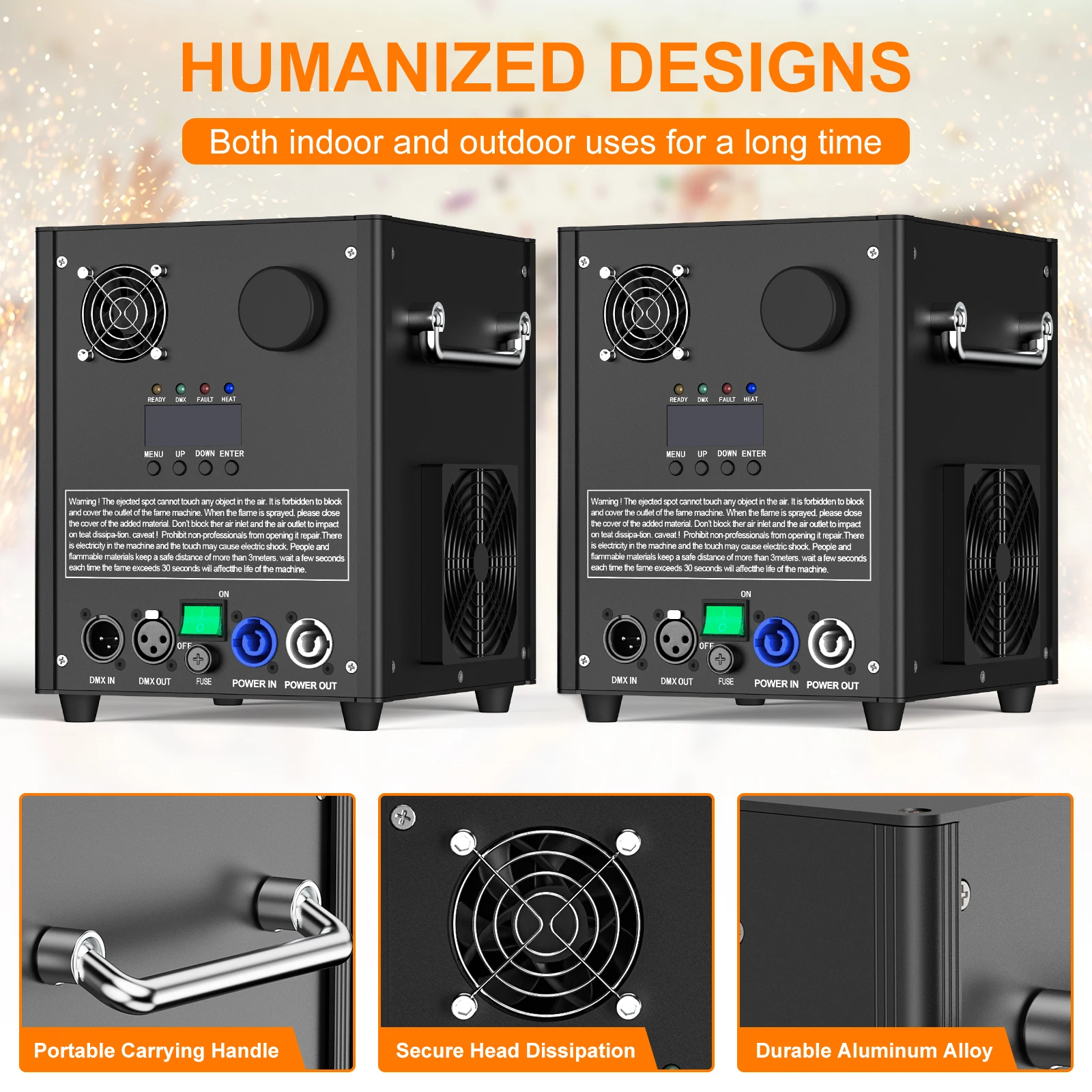 750W Cold Spark Machine Cold Fireworks Machine Wedding Nightclub Cold Flame Sprayer Equipment HOLDLAMP for Wedding Musical Show