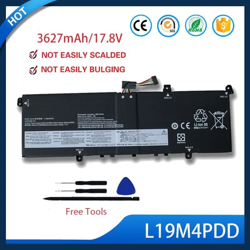 

L19M4PDD Battery For Lenovo ThinkBook 13s 14s G2 ITL ARE 15.44V 56Wh 3627mAh