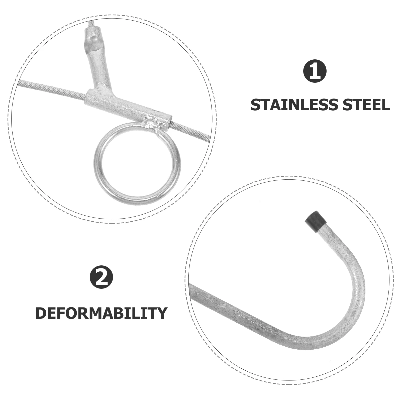 

Professional Pig Catcher Stainless Steel Pig Catcher Convenient Catch Tool Farm Catcher Farm Accessory