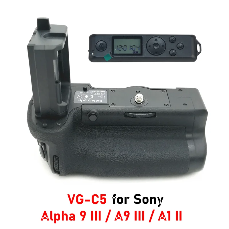 Аккумуляторная ручка VG-C5 с пультом дистанционного управления для держателя аккумулятора A9III A9M3 A1II A1M2, вертикальная ручка