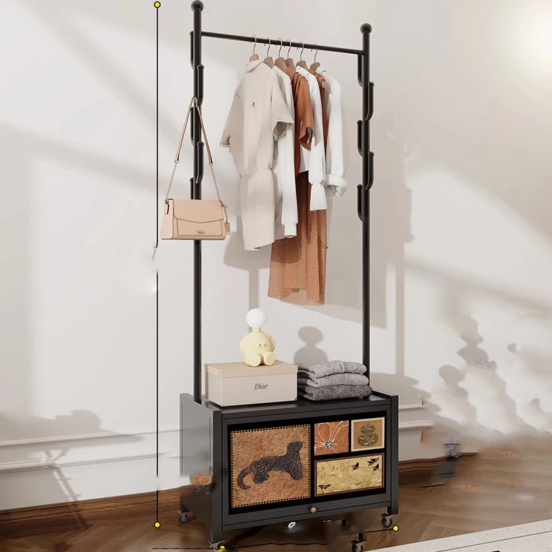 رفوف المعاطف المعدنية تخزين الملابس الدائمة المنظم فتح غرفة المعيشة الفاخرة معطف رفوف معلقة Perchero أثاث المنزل