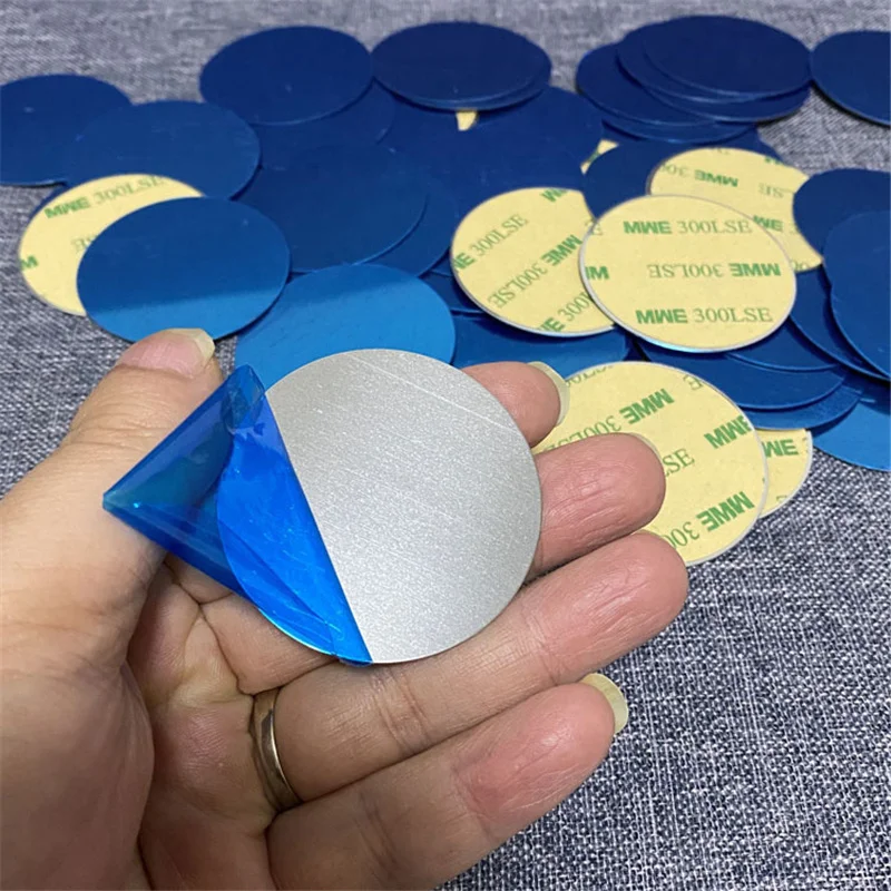 10/3PCS 50x38mm φ40mm φ30mm Self Adhesive Magnetic Metal Plate Iron Sheet Disk Sticker for Car Phone Holder Metal Sheet