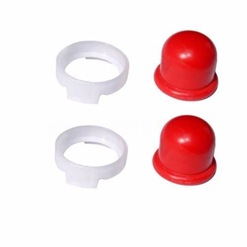 2pcs Red Carburetor Oil Primer Bulb Cup For Briggs & Stratton 694394 494408