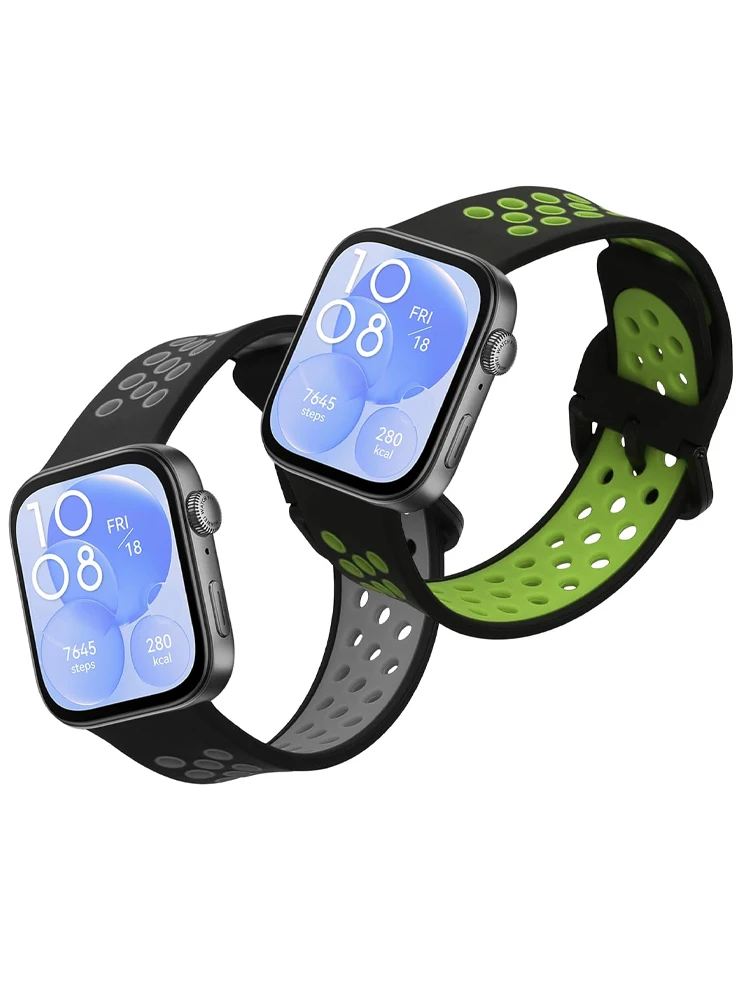 أربطة رياضية لساعة Huawei Watch Fit 4 Pro Strap fit 3 حزام بديل من السيليكون المسامي Correa سوار Huawei Watch fit 4 Band #1