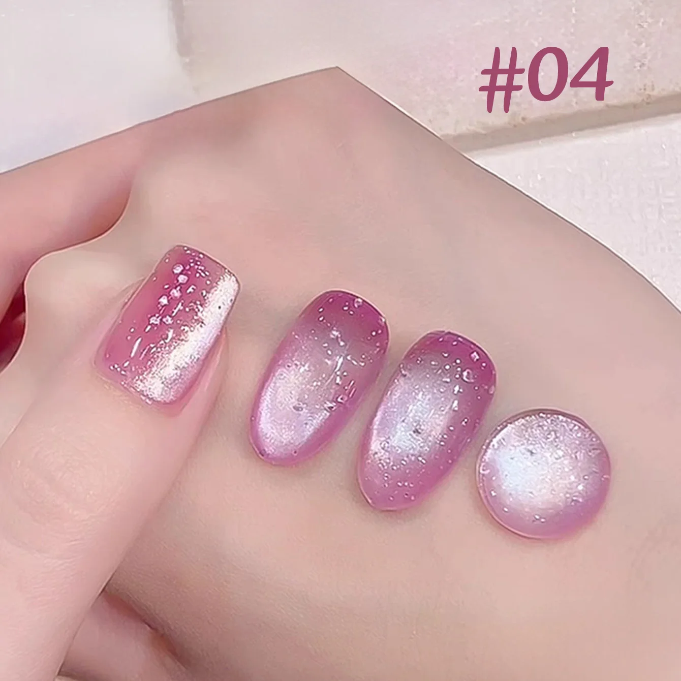 1-8 Uds PSK verano océano brisa ojo de gato remojo UV LED arte de uñas de larga duración brillo de aguas profundas burbuja ojo de gato Gel esmalte de uñas