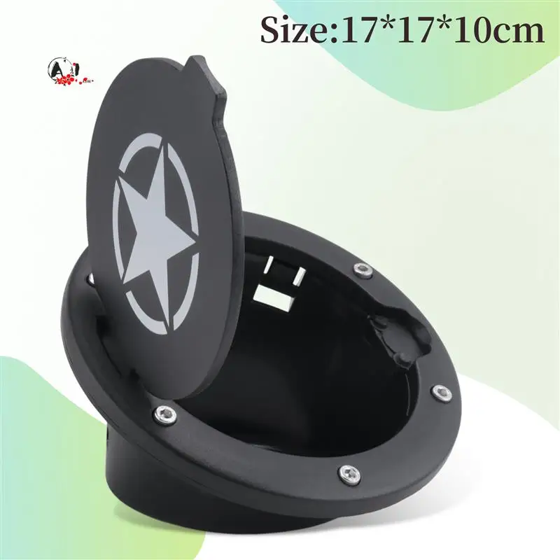 

A10E-Gas Tank Cap Cover Fuel Tank Cover 4-Door 2-Door For 2007-2018 Jeep Wrangler Jk & Unlimited Car Accessories