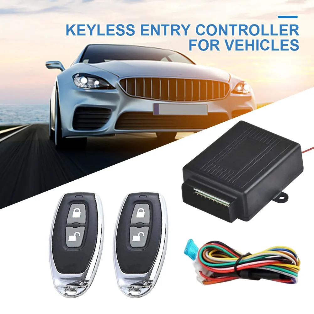 

12V Car Door Lock Keyless Entry System Kit Remote Trunk Release Auto Locking Security Keyless Entry Kit Universal