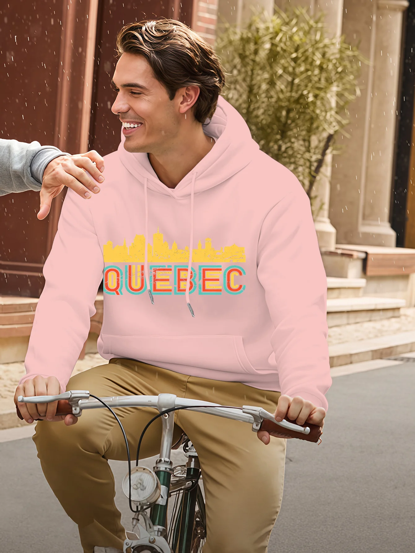 كندا كيبيك طباعة موضة الرجال النساء مقنعين البلوز الخريف الشتاء اليومية في الهواء الطلق عطلة اللياقة البدنية ملابس رياضية فضفاضة دافئة غير رسمية #4