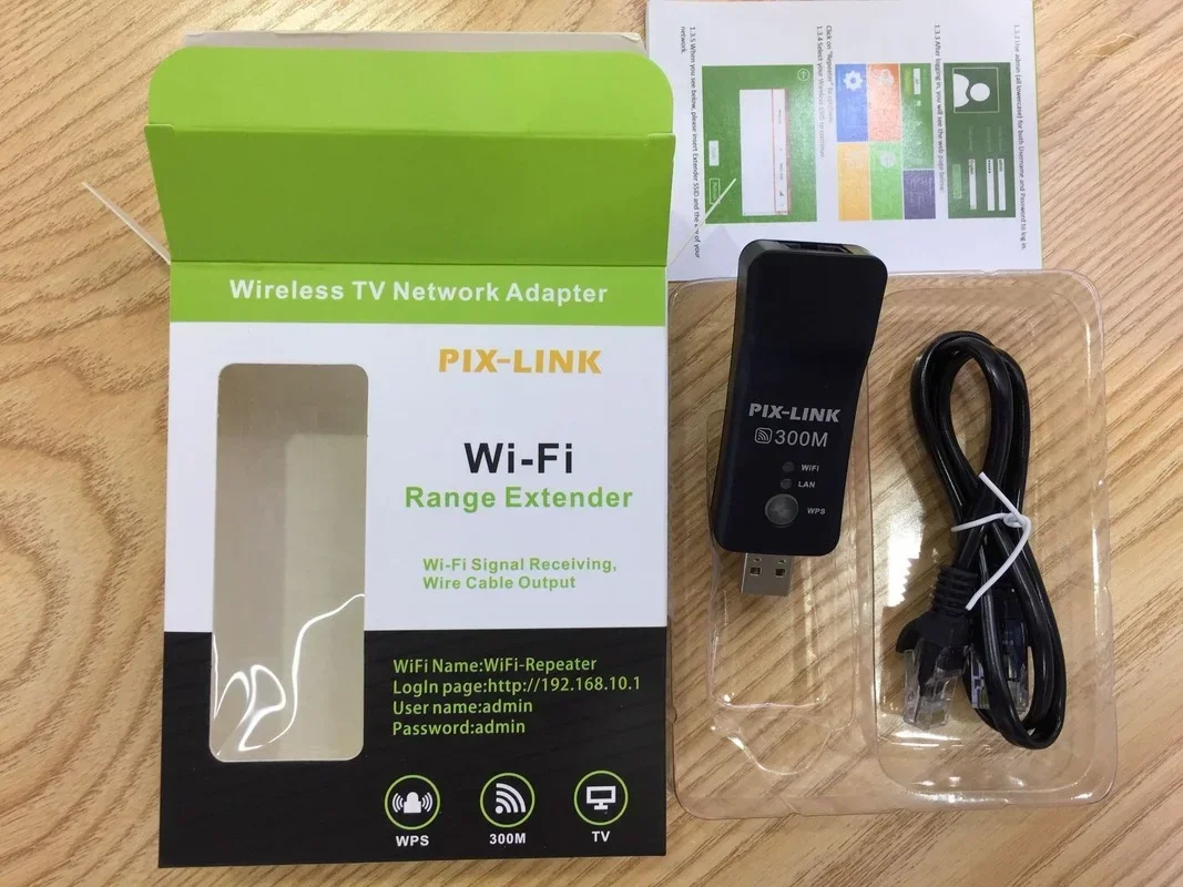 อะแดปเตอร์ M300แบบ USB ไร้สาย WIFI dongle สำหรับสมาร์ททีวีเครื่องเล่นบลูเรย์ BDP-BX37 Pix-Link ตัวขยายช่วงสัญญาณ WiFi