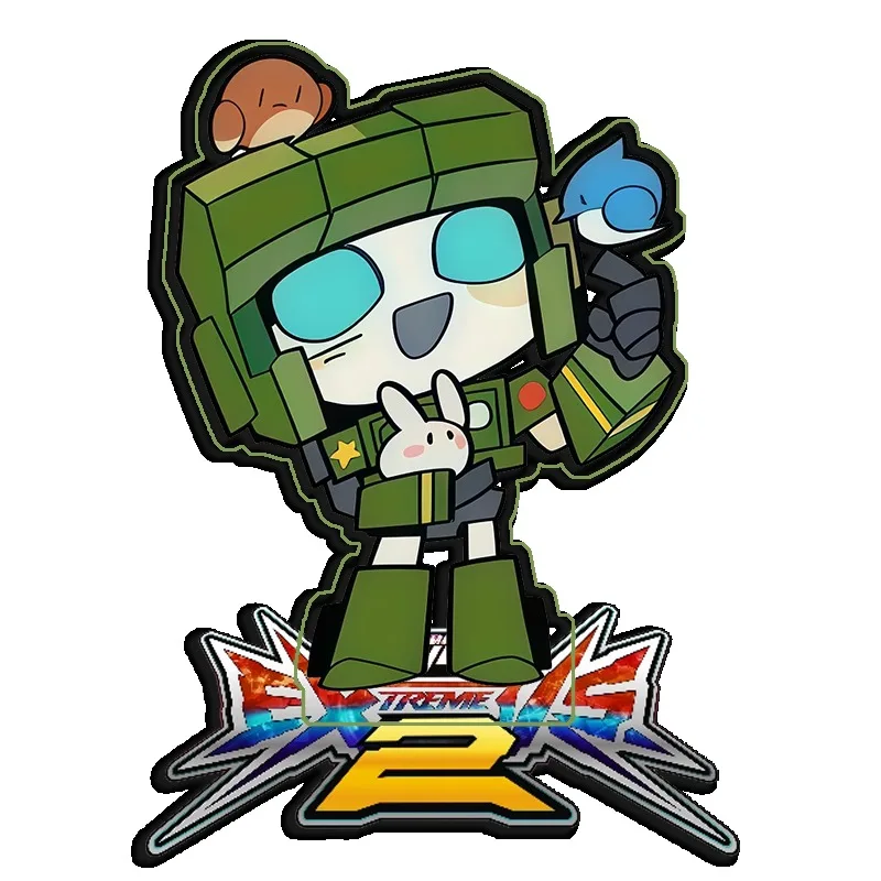 Standing Sign for Gundam Optimus Prime Bumblebee Acrylic Desktop Stand Decorating Self Made Collection Toys Fans Gifts15cm - view 3