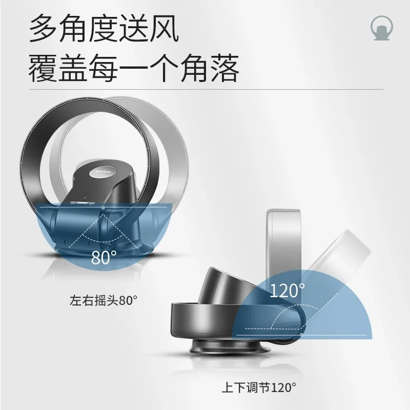 220V Household Bladeless Fan Quiet Operation Air Circulation Energy Saving Desktop Floor Fan