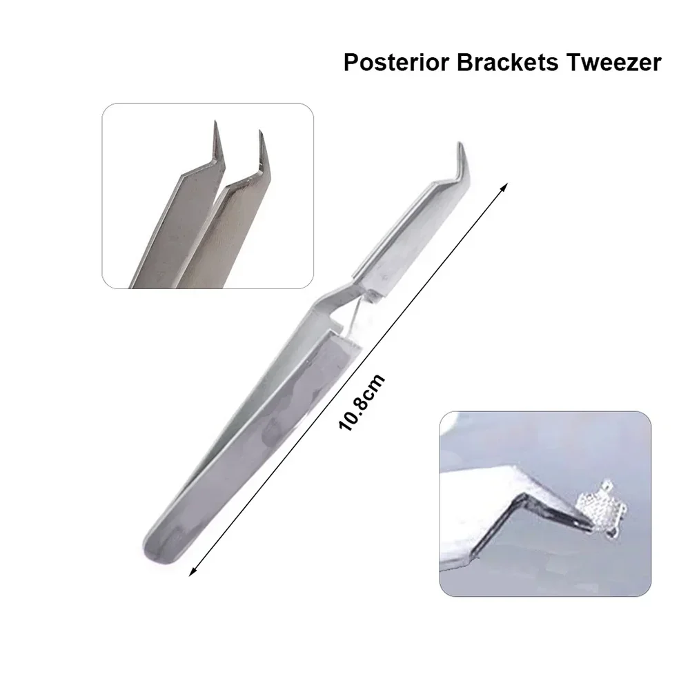 Pinzas de ortodoncia para papel oclusal, soporte de unión de tubo bucal, herramientas dentales de colocación, odontología restauradora