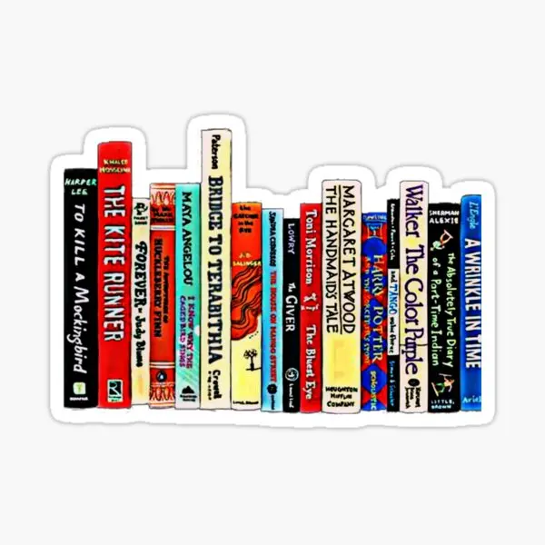 Banned Books  10PCS Stickers for Cartoon Bumper Cute Luggage Window Anime Funny Background Water Bottles Kid Print Decor  Car