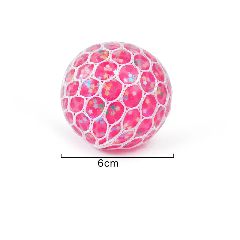 Colorful Star Squeezing Ball Squishy Ball 3D Stress Relief Sensory Toys Adults Anti-Anxiety Fidget Toy with Non-Toxic for Office