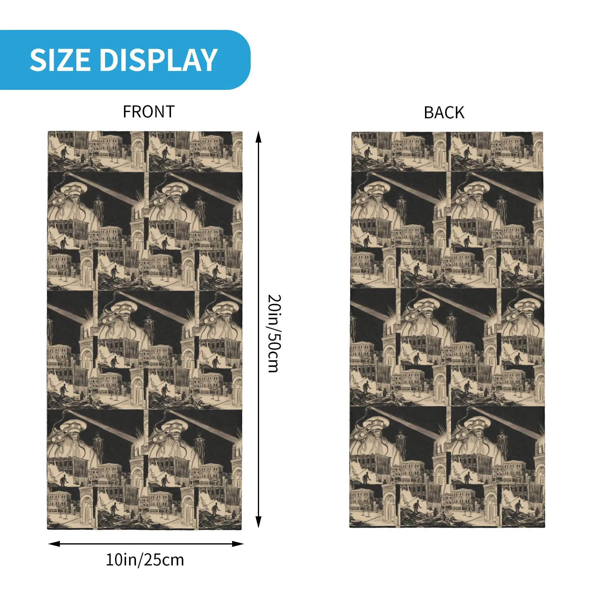 コビントンの中央商業地区の世界大戦 バンダナ ネックゲートル ラップ スカーフ 多機能 サイクリング スカーフ サイクリング