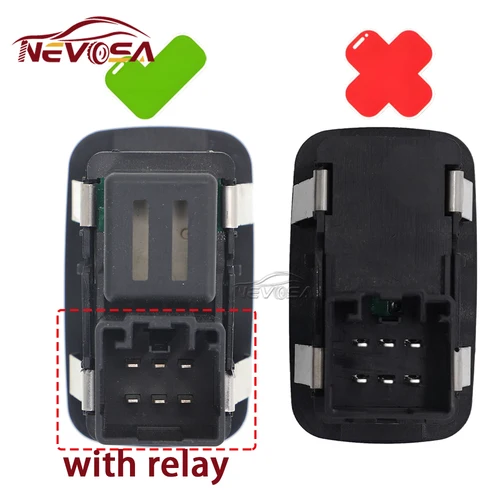 Imagen 2 del producto Con relé para Dodge Ram 1500 2500 3500 2009 2012 2018 68214156AC botón de interruptor de ventanilla eléctrica trasera izquierda derecha piezas de coche