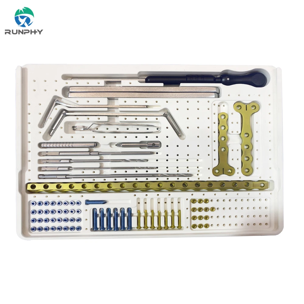 Surgical Medical Pet Animals Veterinary  s 3.2mm Reconstruction Compression Locking Plate instrument kit