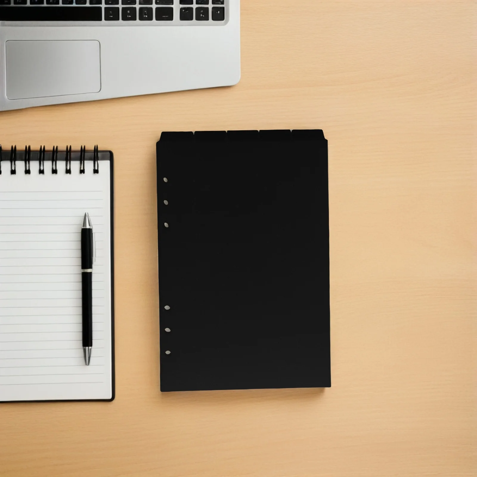 25 قطعة فواصل مجلدات A5 6 صفحات مع علامات تبويب عمودية لإدارة المستندات الفعالة فواصل الموثق البيضاء