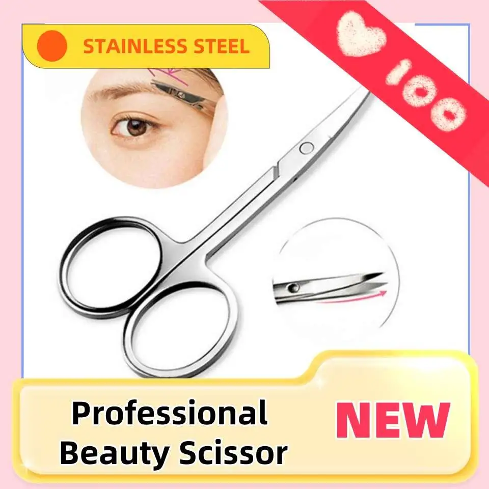 

Professional Manicure Scissors Stainless Steel Precision Beauty Grooming for Nail Facial Hair Eyebrow Eyelash Nose Hair Scissor